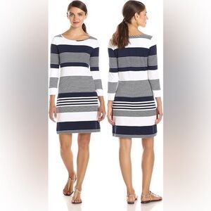 Lilly Pulitzer Marlowe dress in True Navy Coconut Stripe size XL or 16-18